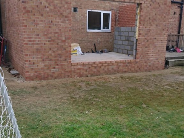 New Rear Extension Sunroom with a Firestone EPDM Rubber Flat Roof