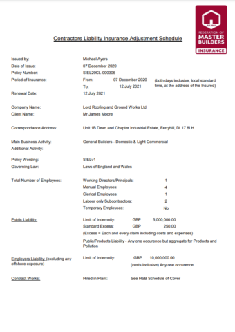 Contractors Liability Insurance Contractors Liability Insurance
