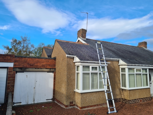 Before Fawdon, Newcastle, CREST Planum Multi-Elevation Re-Roof Project
