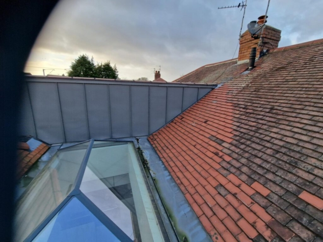 Before Forest Hall, Rosemary Clay Tile Re-Roof