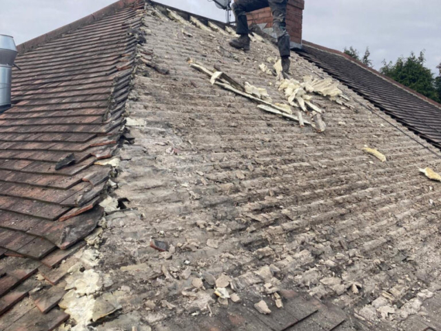Forest Hall, Rosemary Clay Tile Re-Roof Project