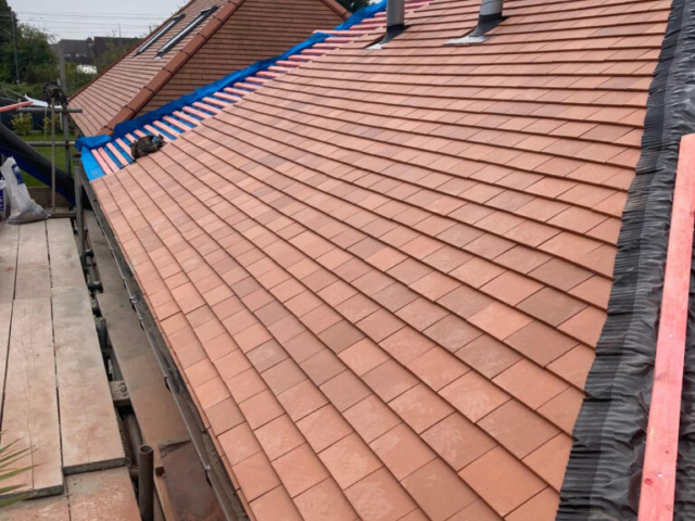 Forest Hall, Rosemary Clay Tile Re-Roof Project