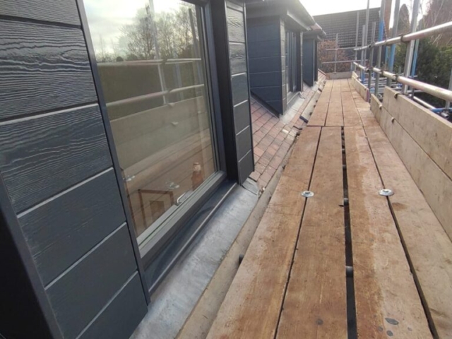 Darras Hall, Manthorpe Dry Ridge and Hip System with CREST Rustic Ridge Tiles, Hardi Plank VL in Anthracite with Insulated Cladding to Dormers with New Klober Linear Smart Verge System Project Darras Hall, Manthorpe Dry Ridge and Hip System with CREST Rustic Ridge Tiles, Hardi Plank VL in Anthracite with Insulated Cladding to Dormers with New Klober Linear Smart Verge System Project